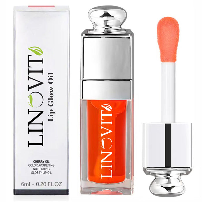 Ulei de buze Linovit® cu ulei de cirese dulci, 6ml, Culoare 004 Coral  - BF