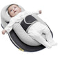 Suport Ergonomic Bebelusi pentru Somn cu Plan Inclinat 15° Anti-Reflux, Centură reglabilă, Suport picioare ajustabil, Perna pentru cap rotund