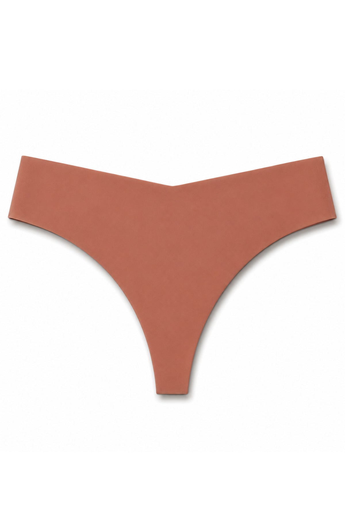 Chiloți Tanga Damă - Lara, Talie joasă, Fără cusături, Bronz