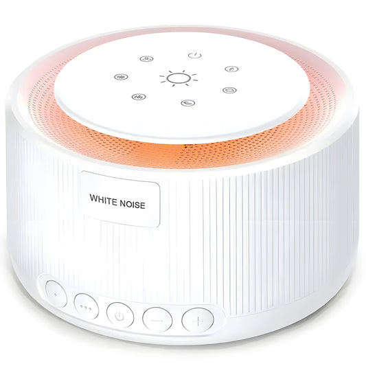 Dispozitiv generare sunete albe, 30 sunete, Lumina de veghe, Memorie, Timer, White Noise, Alb - Linovit Store