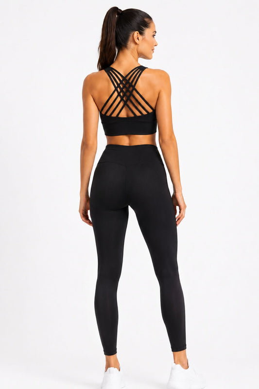 Colanți sport damă Iris | Talie înaltă | Efect modelator | Pentru fitness, yoga și alergare | LINOVIT® - Linovit Store