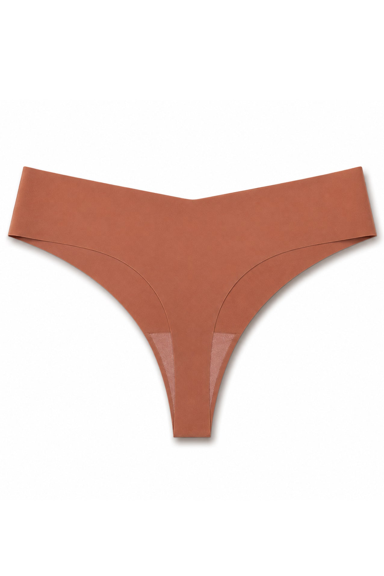 Chiloți Tanga Damă - Lara, Talie joasă, Fără cusături, Bronz