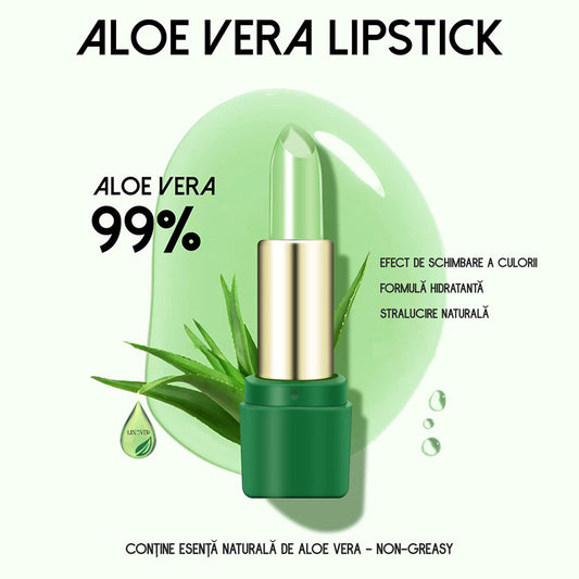 Set 2 bucati Balsam de Buze nuantator cu Aloe Vera, Linovit®, Hranitor, Hidratant, Coloare schimbatoare - Linovit Store