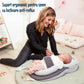Suport Ergonomic Bebelusi pentru Somn cu Plan Inclinat 15° Anti-Reflux, Centură reglabilă, Suport picioare ajustabil, Perna pentru cap rotund