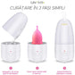 Set Sterilizator Cupe Menstruale + 2 Cupe Menstruale Reutilizabile 25ml & 30ml, Linovit®, Dispozitiv de Igienizare cu Aburi Compatibil cu Majoritatea Cupelor Menstruale, 100% Silicon Medical, Fara BPA, Fara Scurgeri, Roz