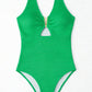 Costum de baie întreg - Include corset modelator pentru subțierea taliei - Verde - Linovit Store