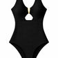 Costum de baie întreg - Include corset modelator pentru subțierea taliei - Negru - Linovit Store