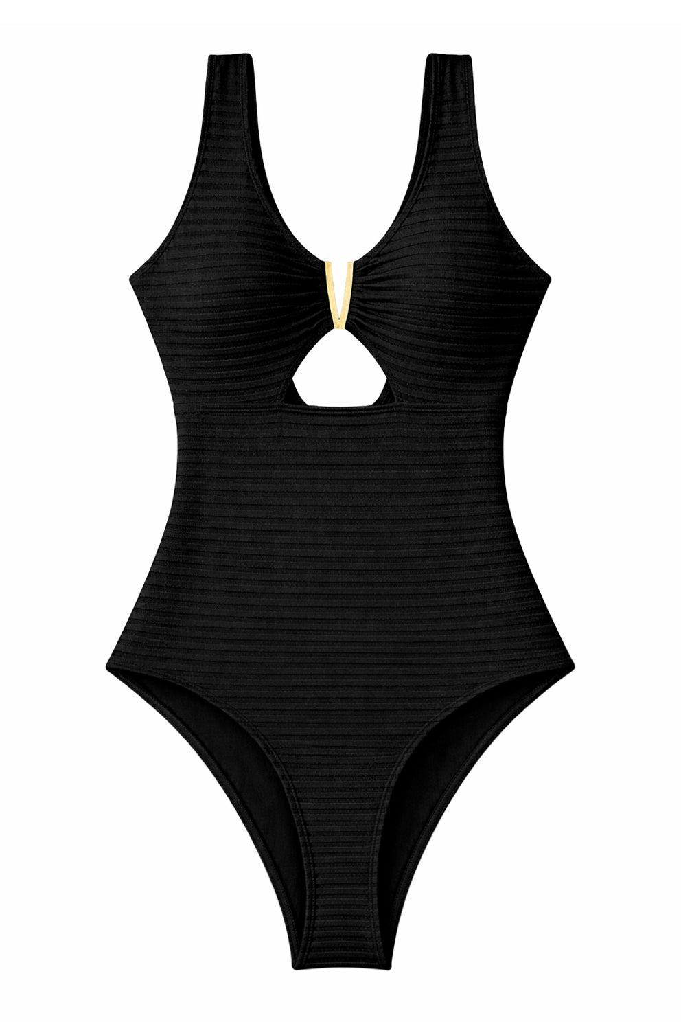 Costum de baie întreg - Include corset modelator pentru subțierea taliei - Negru - Linovit Store