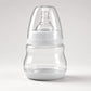 Pompa de san manuala 2 in1 cu biberon, Linovit®, 150 ml, 3 niveluri de aspirare, Cupa moale din silicon, Fara BPA, Gri deschis