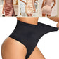 Chiloti modelatori tanga tip burtiera Chloe - Talie înaltă - Negru - Linovit Store