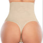 Chiloti modelatori tanga tip burtiera Selena - Talie medie - Bej - Linovit Store