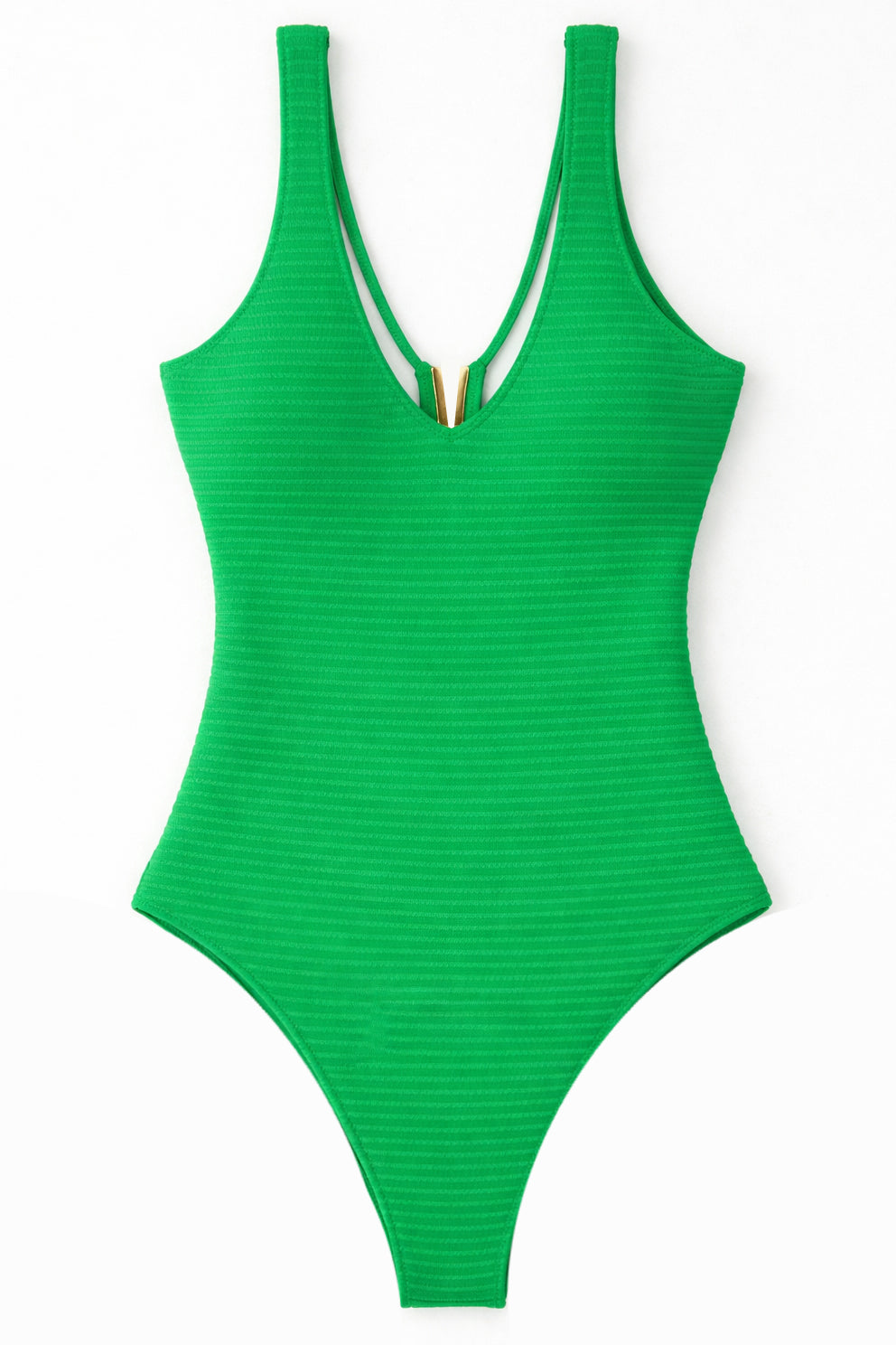 Costum de baie întreg - Include corset modelator pentru subțierea taliei - Verde - Linovit Store