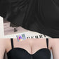 Sutien fara armaturi si fara cusaturi, Linovit®, Push-up, Bretele detasabile, Sistem dublu de prindere, Ideal pentru rochii cu spatele gol, Negru