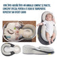 Suport Ergonomic Bebelusi pentru Somn cu Plan Inclinat 15° Anti-Reflux, Centură reglabilă, Suport picioare ajustabil, Perna pentru cap rotund