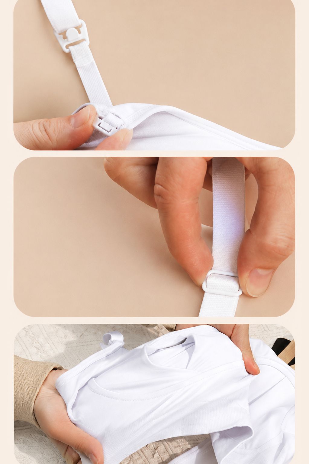Sutien Linovit pentru alaptare 3 in 1 cu sustinere pompa san - Alb