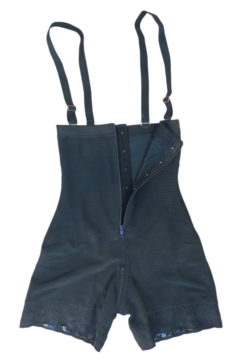 Lenjerie modelatoare tip body Alessia - Deschidere la nivelul zonei intime cu fermoar - Compresie puternica - Negru - Linovit Store