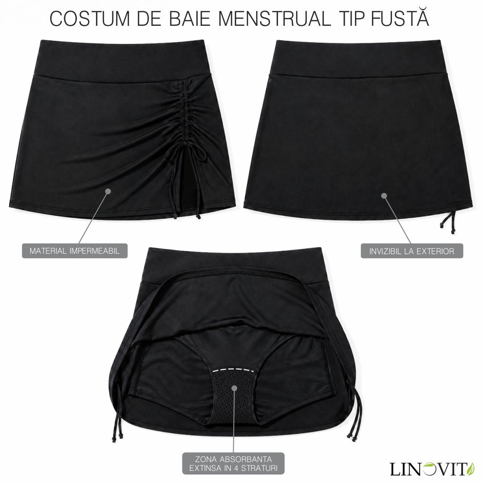 Slip de baie menstrual tip fusta - Sienna - Linovit Store