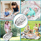 Cosulet Bebelusi pentru Dormit tip Baby Nest, cu Doua Fete, 0-24 Luni, 90x55cm, Husa Bumbac, Confort & Siguranta, Alb/Gri Bej