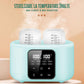 Sterilizator și Incalzitor Biberoane 8-in-1, 240ml, Temperatură Reglabilă 37-100°C, Încălzire Rapidă, Funcție de Decongelare, Sterilizare cu Aburi, Ecran LCD, Ideal pentru Lapte & Alimente