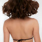 Sutien de baie Linovit®, Cupe triunghiulare, Buret detasabil, Negru - Linovit Store
