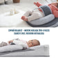 Suport Ergonomic Bebelusi pentru Somn cu Plan Inclinat 15° Anti-Reflux, Centură reglabilă, Suport picioare ajustabil, Perna pentru cap rotund
