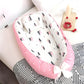 Cosulet Bebelusi pentru Dormit tip Baby Nest, cu Doua Fete, 0-24 Luni, 90x55cm, Husa Bumbac, Confort & Siguranta, Alb/Roz