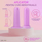 Aplicator pentru cupa menstruala Linovit®, silicon medical, reutilizabil, usor de folosit, compatibil cu lubrifiant, design compact si igienic, roz