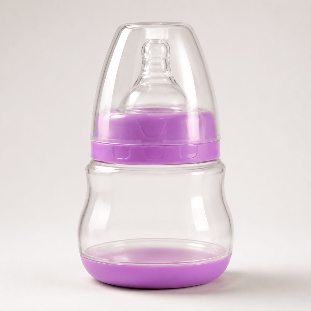 Pompa de san manuala 2 in1 cu biberon, Linovit®, 150 ml, 3 niveluri de aspirare, Cupa moale din silicon, Fara BPA, Roz - Linovit Store