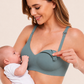 Sutien Alăptat fără Cusături și fără Întărituri - Verde Închis - Linovit Store