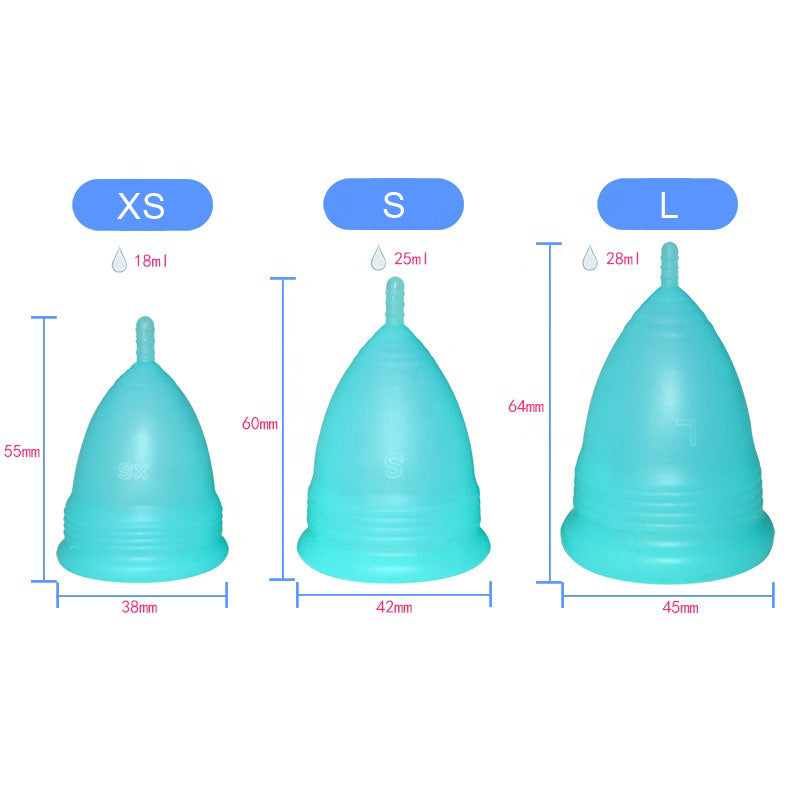Cupă Menstruală Classic, Bleu, mărimea XS - Linovit Store